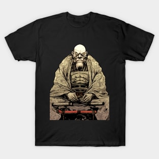 47 Ronin Day 4: Ako Gishi Sai, December 14 (47 Ronin) on a dark (Knocked Out) background T-Shirt